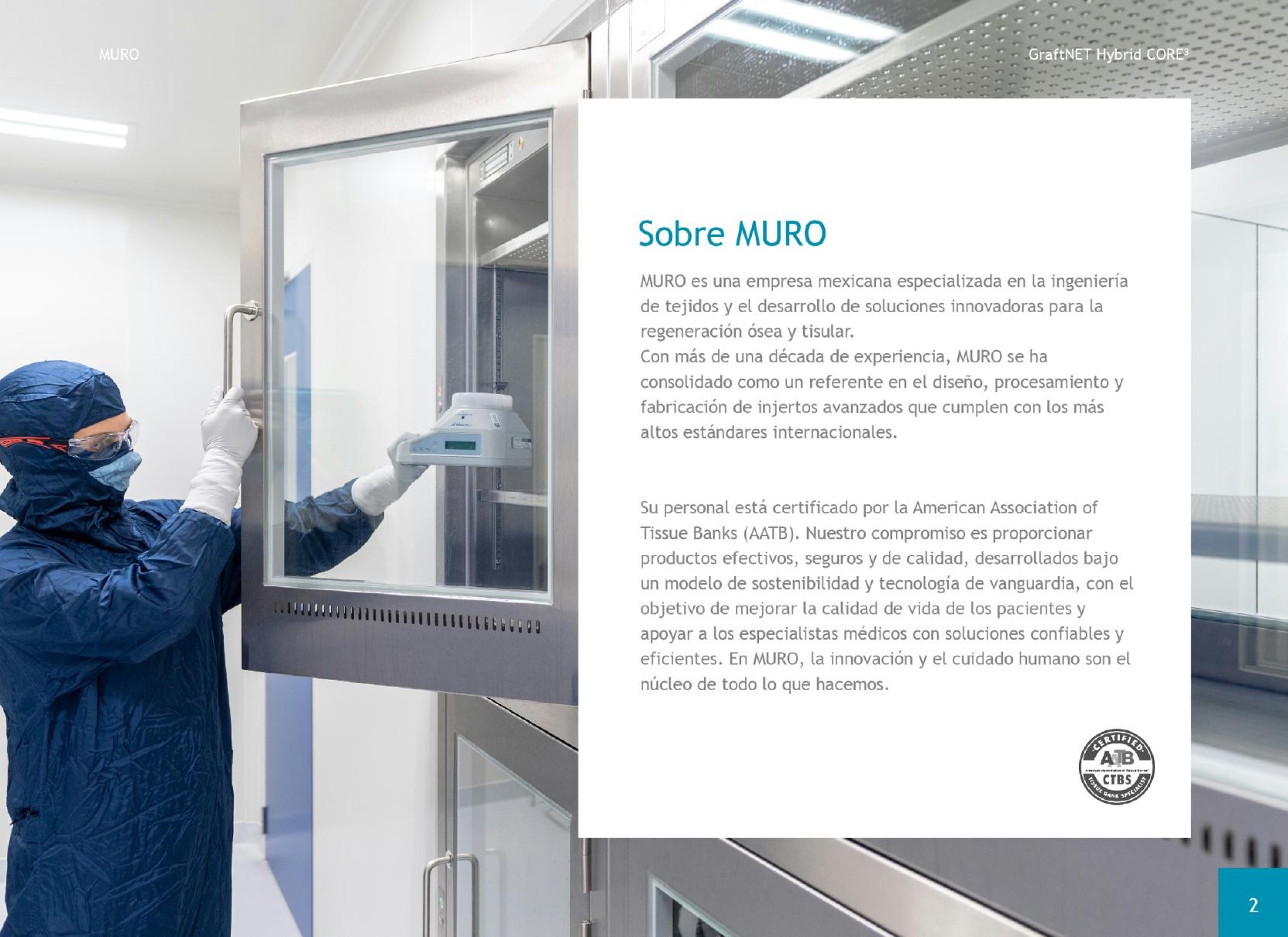 Personal de MURO trabajando en laboratorio biomédico
